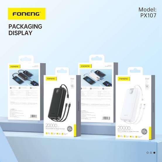Foneng PX107 22.5W Power Bank - 20000mAh - alternate