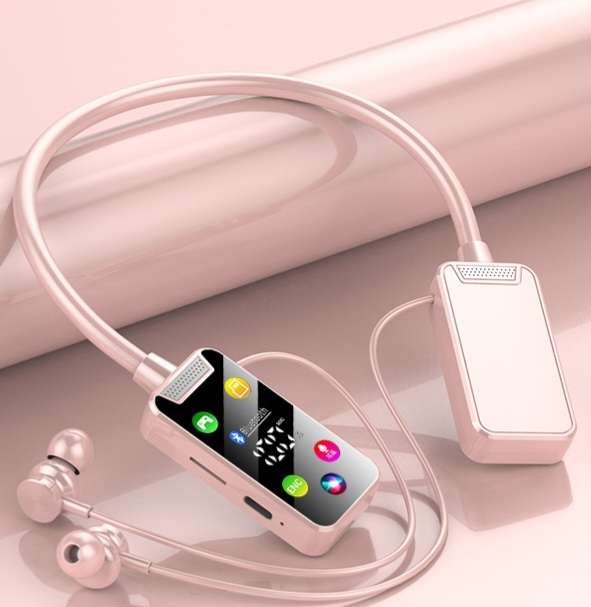New multi-function digital display Bluetooth headset long endurance neck noise reduction high sound quality sports mobile phone Android universal — image 3 of 6