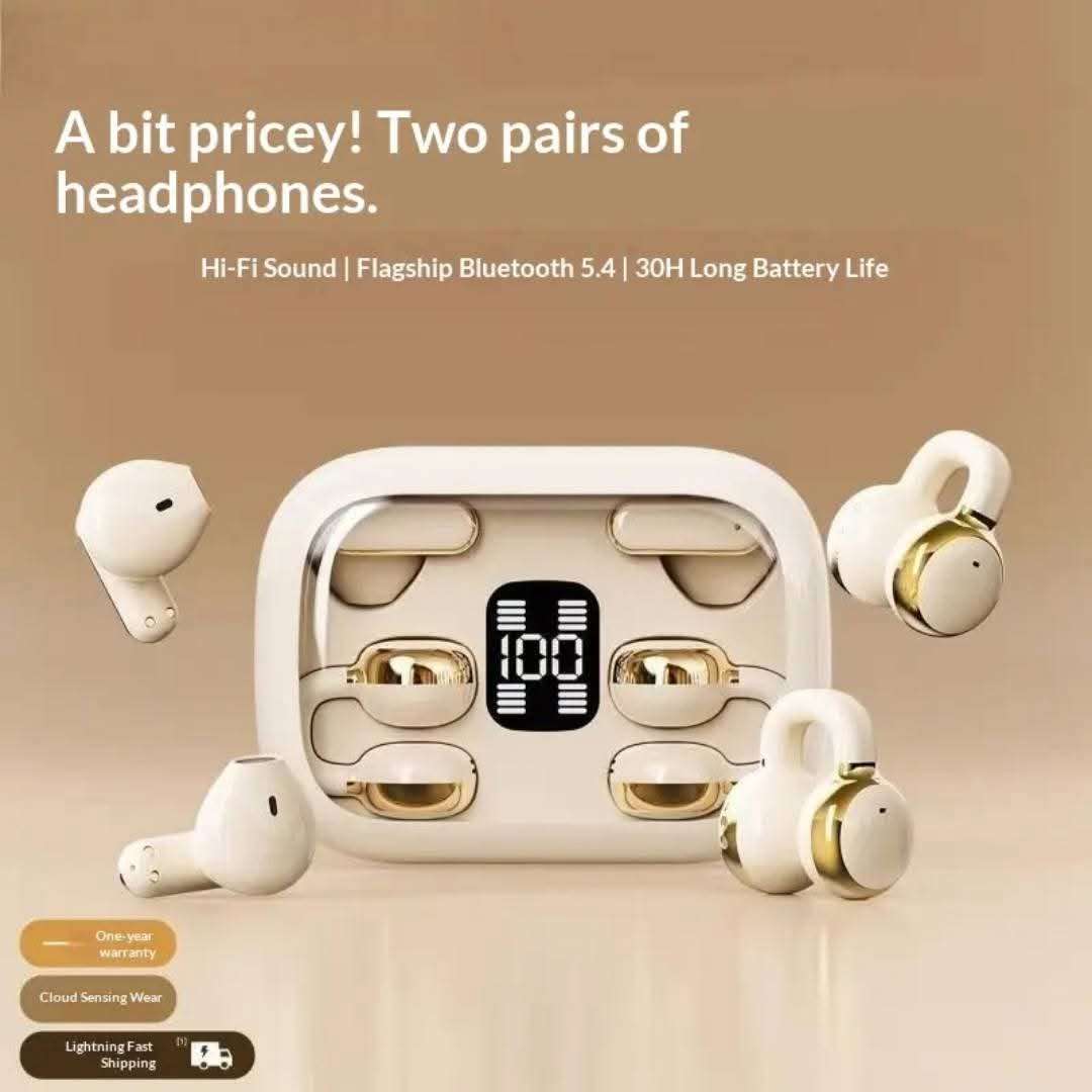 Q10 Couple Dual-Set Wireless Earbuds – Bluetooth 5.4, ENC Noise Reduction & Digital Power Display with 06 Months Official Warranty - alternate