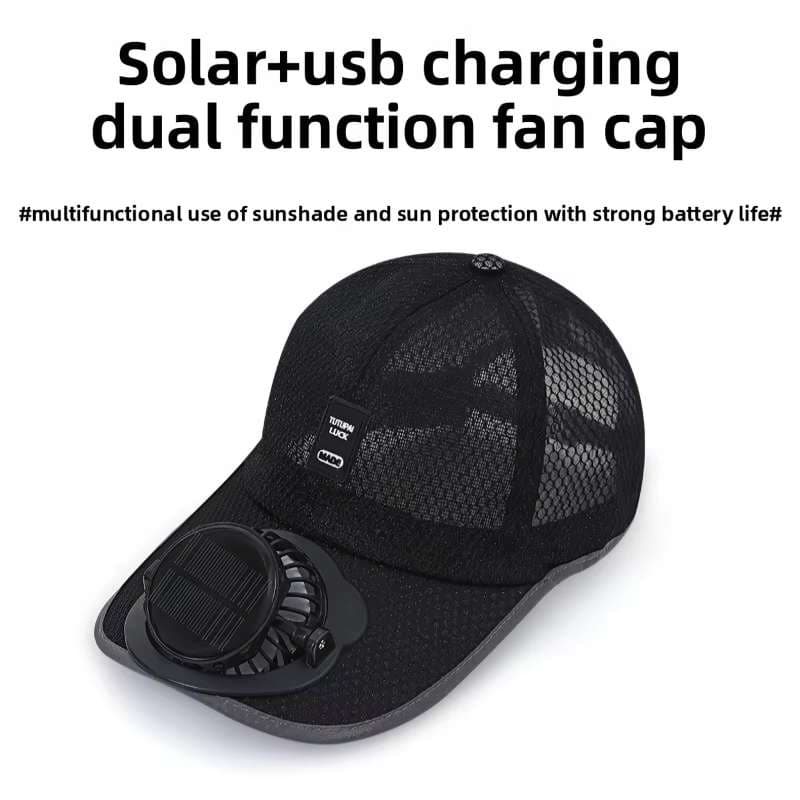 Solar & Rechargeable Premium Cap