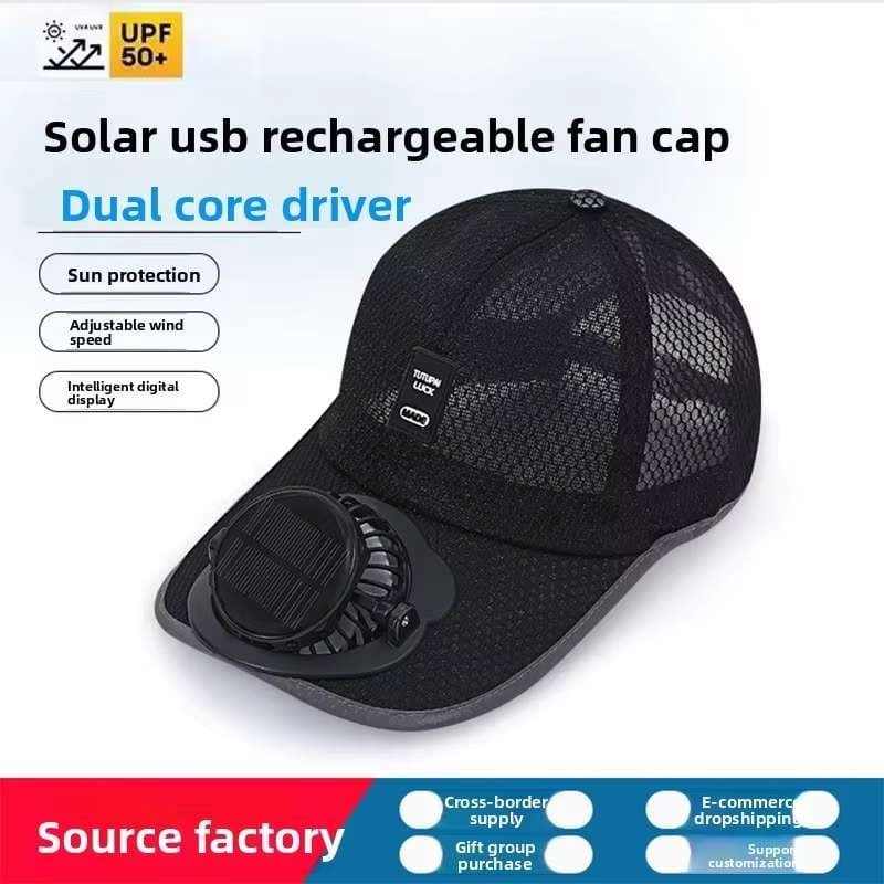 Solar & Rechargeable Premium Cap - alternate