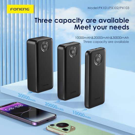 Foneng PX102 22.5W Power Bank - 20000mah — image 3 of 3